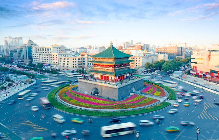 THÁP CHUÔNG & THÁP TRỐNG – TRÁI TIM CỔ KÍNH CỦA TÂY AN VỀ ĐÊM