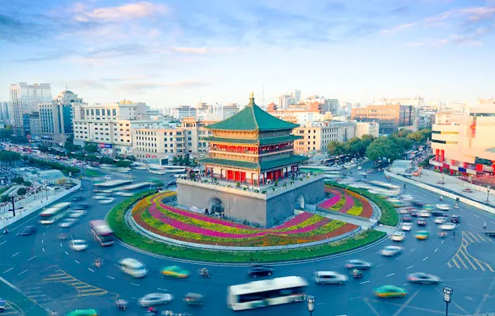 THÁP CHUÔNG & THÁP TRỐNG – TRÁI TIM CỔ KÍNH CỦA TÂY AN VỀ ĐÊM