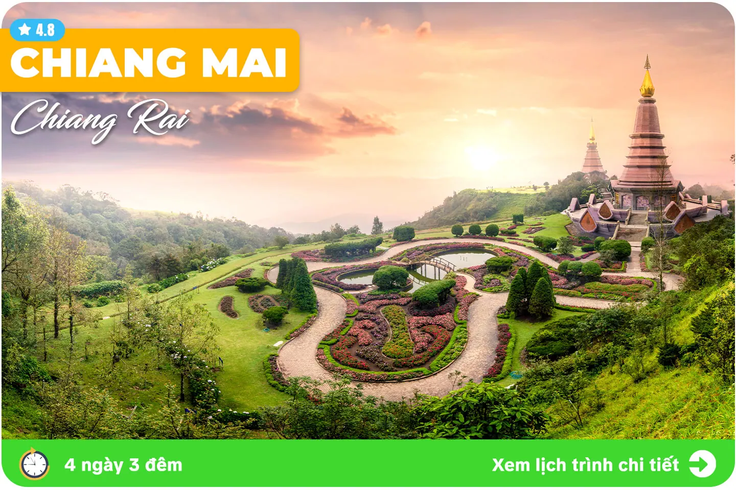 THAI LAN: CHIANGMAI - CHIANG RAI