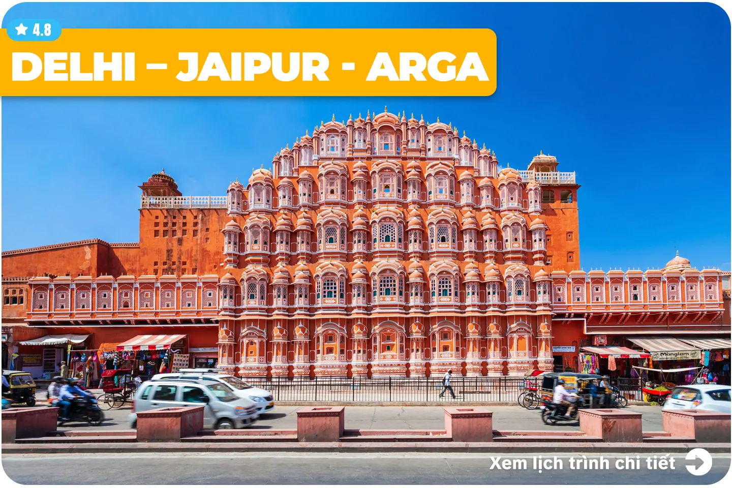 ẤN ĐỘ - TAM GIÁC VÀNG DELHI – JAIPUR - ARGA